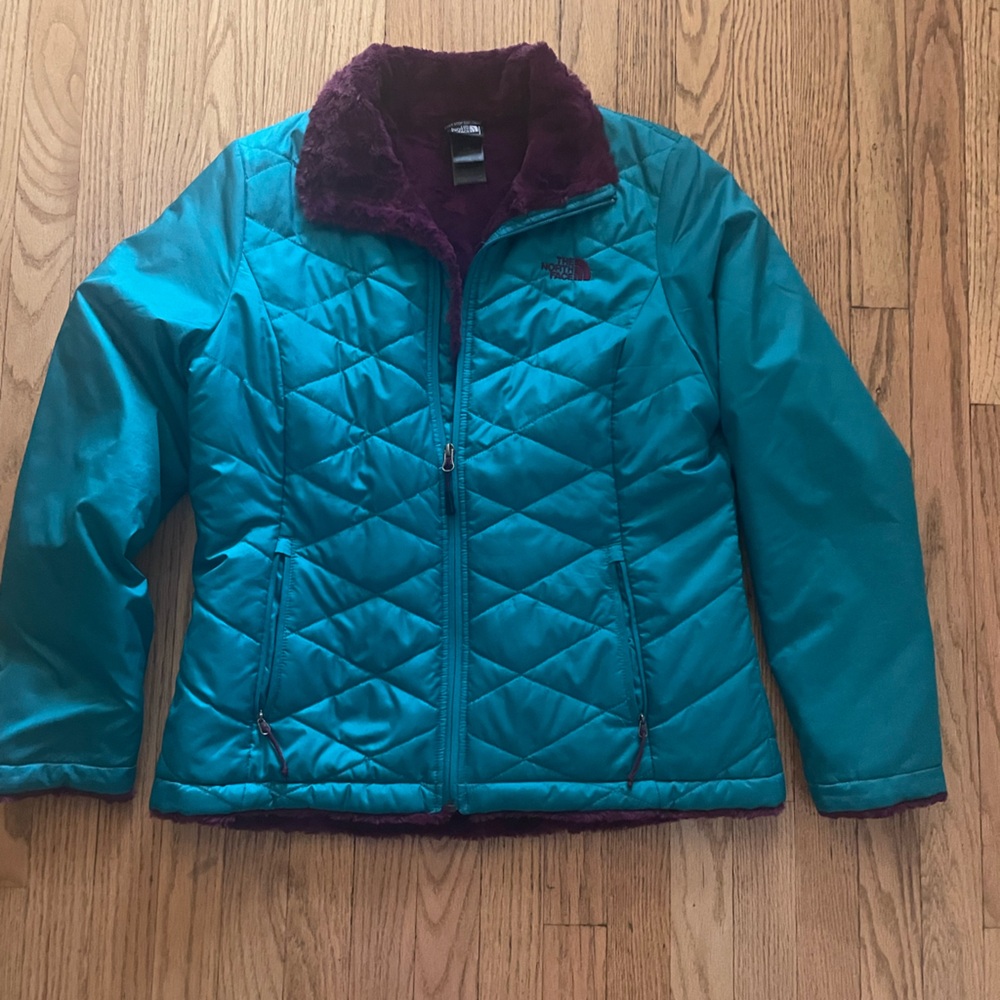North Face jacket cozy fleece inside